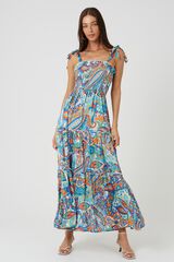 Brave Soul Vestido comprido com detalhe franzido branco
