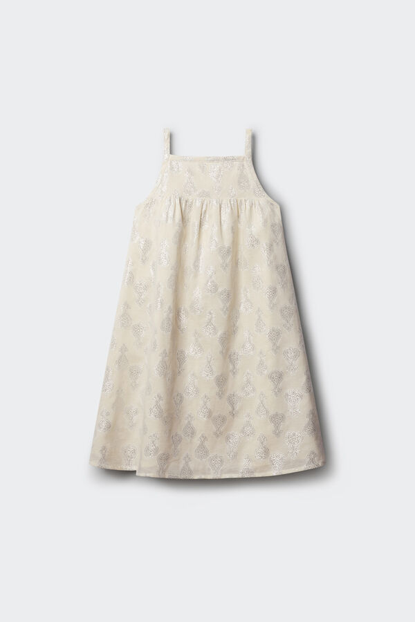 Springfield Kids Vestido de lurex ni&ntilde;a estampado