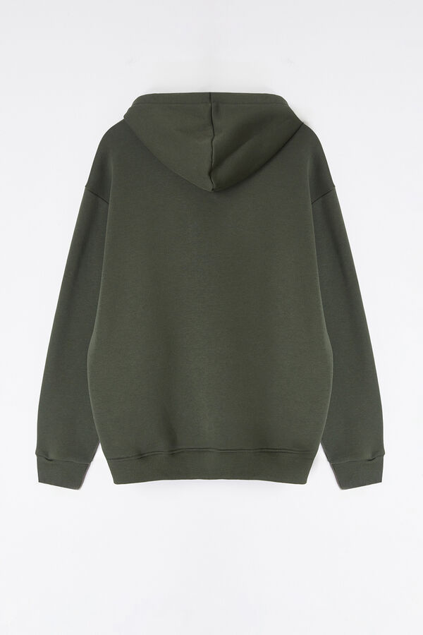 Trendyol Sweatshirt com capuz Caqui escuro