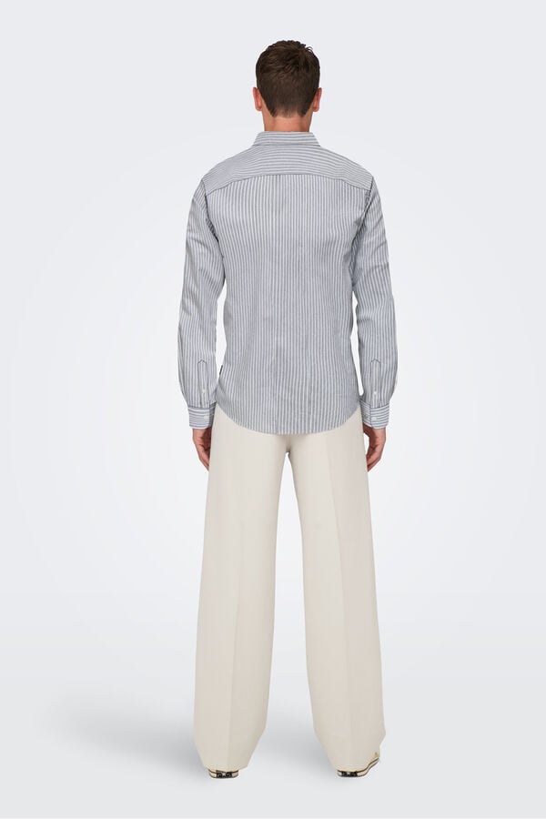 Only & Sons Camisa manga larga blanco
