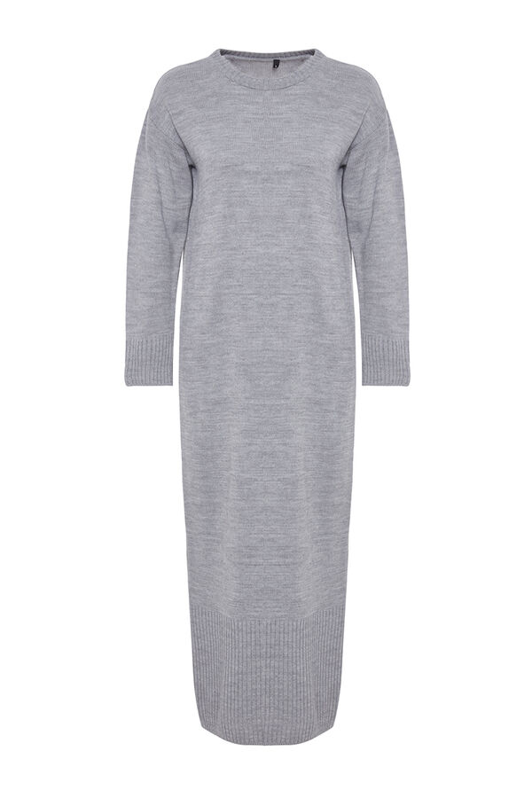 Trendyol Conjunto de vestido y c&aacute;rdigan gris