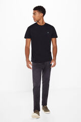 Springfield Jeans slim negro lavado gris