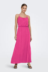 Only Vestido longo com al&ccedil;as ajust&aacute;veis rosa
