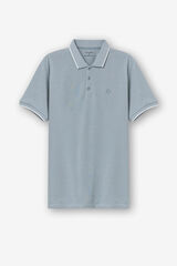 Tiffosi Polo Piqu&eacute; Detalle Estampado con Relieve azul