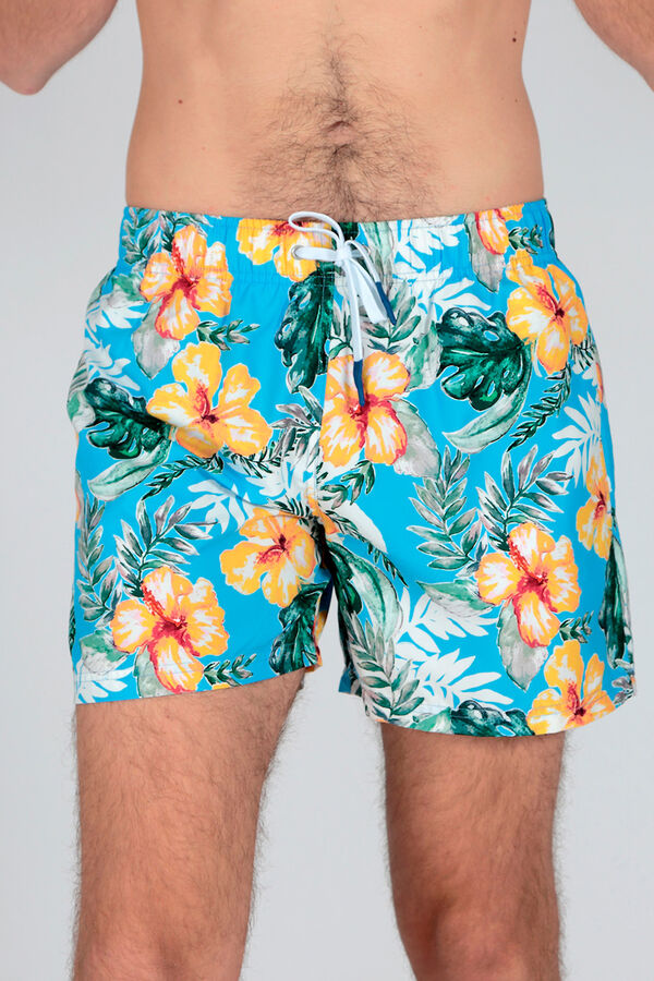 Brave Soul Fato de banho estampado com cordão azul