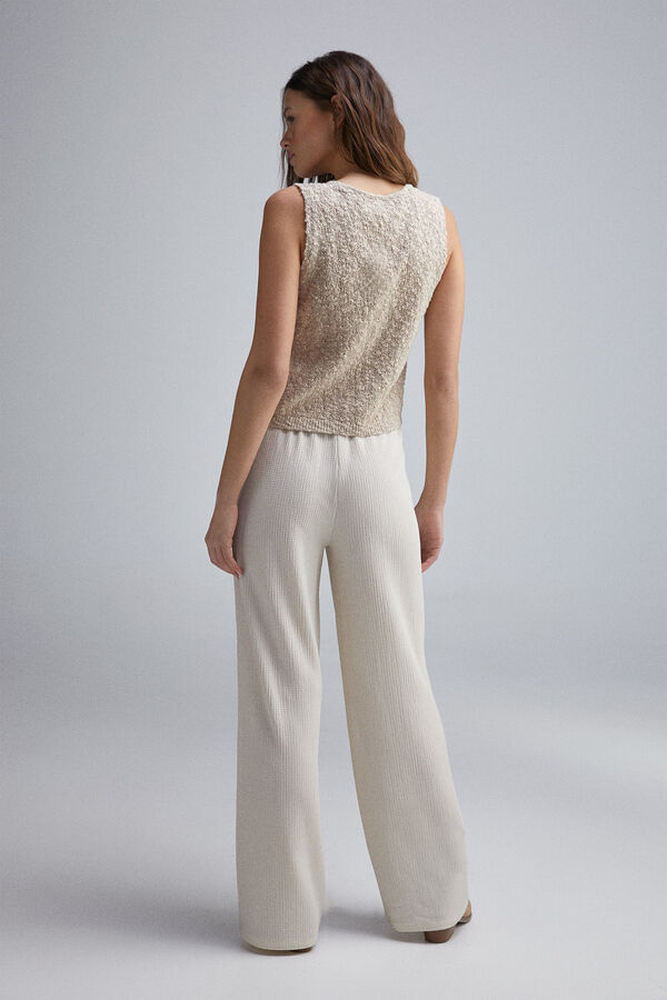 Springfield malha de Colete com la&ccedil;os castanho