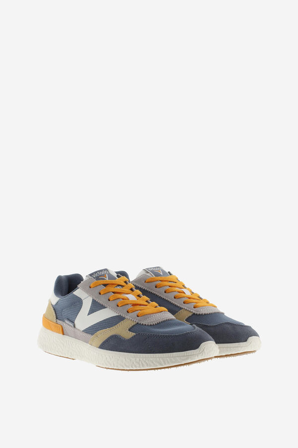 Victoria Sapatilhas efeito pele azul