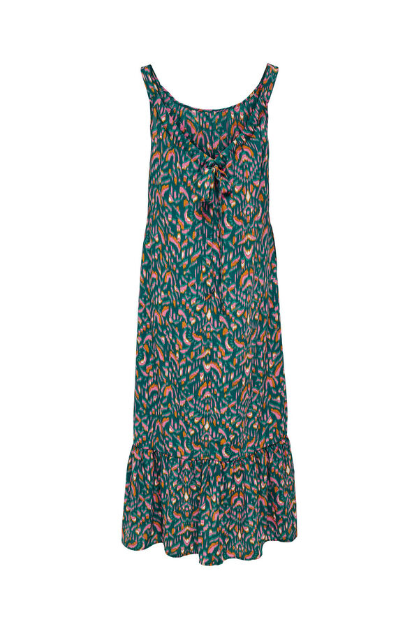 Only Vestido largo sin mangas verde