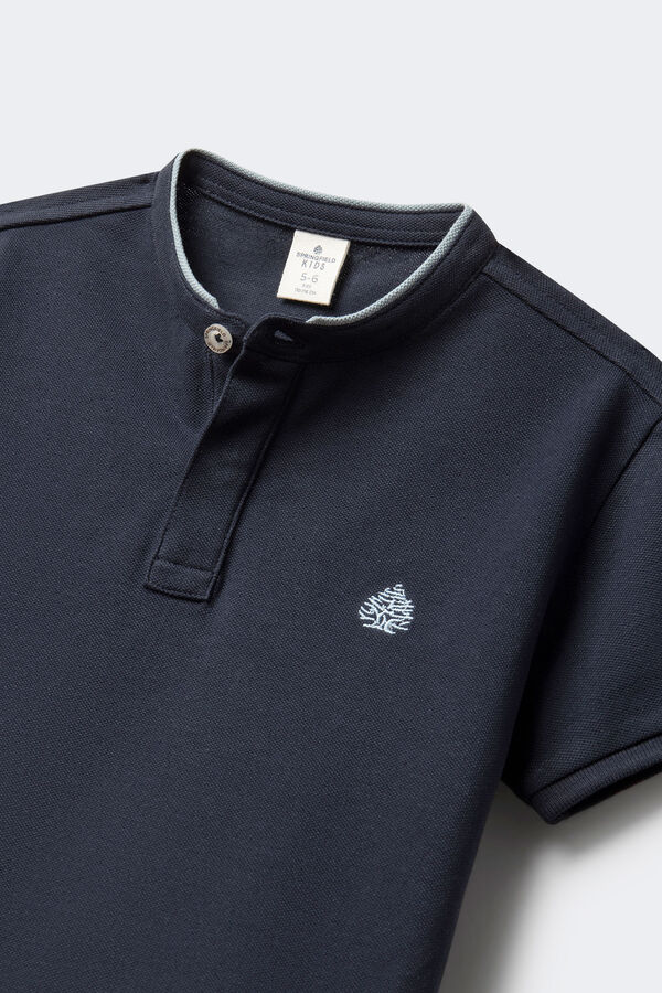 Springfield Kids Polo cuello mao ni&ntilde;o azul