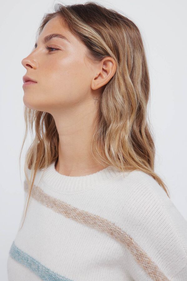 Springfield Jersey rayas bicolor nude