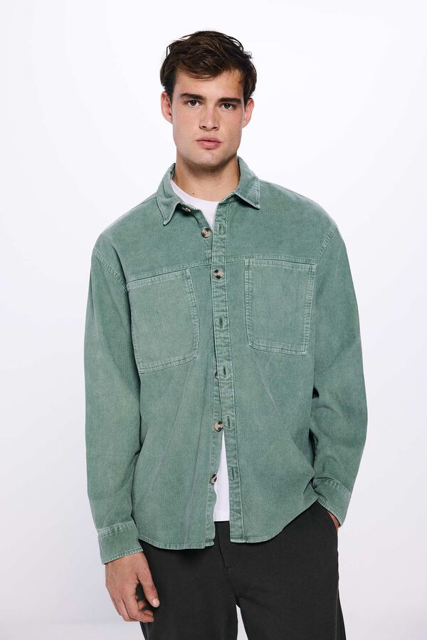 Springfield Sobrecamisa pana verde