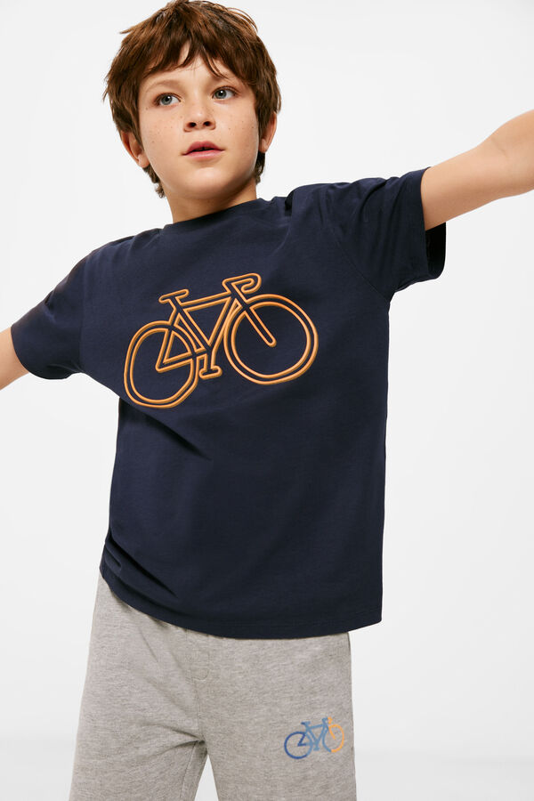 Springfield Kids Camiseta bici niño azul