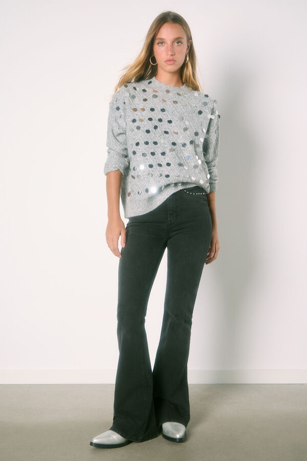 High Spirits Su&eacute;ter "radiante" cinzento