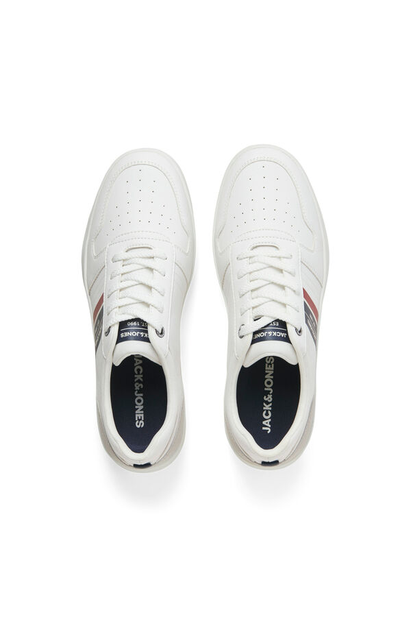 Jack & Jones Zapatillas de punta redonda blanco