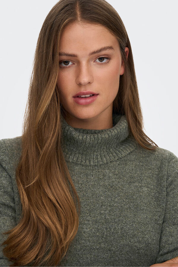 JDY Vestido curto de malha verde