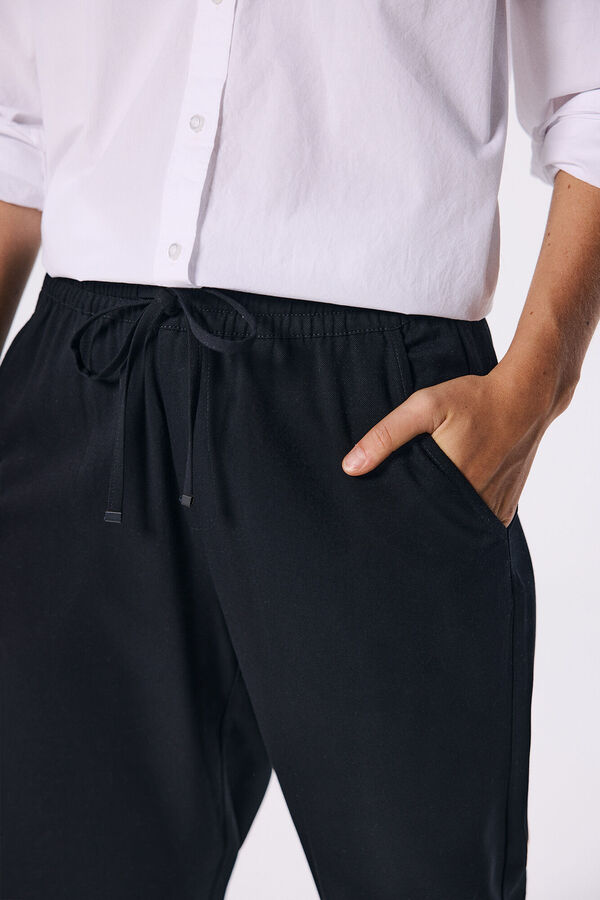 Springfield Cal&ccedil;a jogger fluido preto