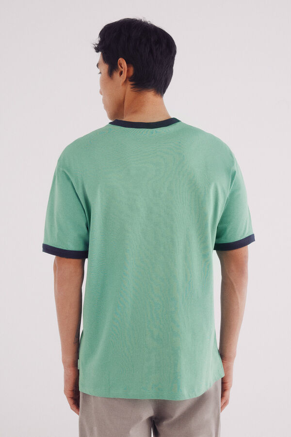 Springfield Camiseta Contraste verde