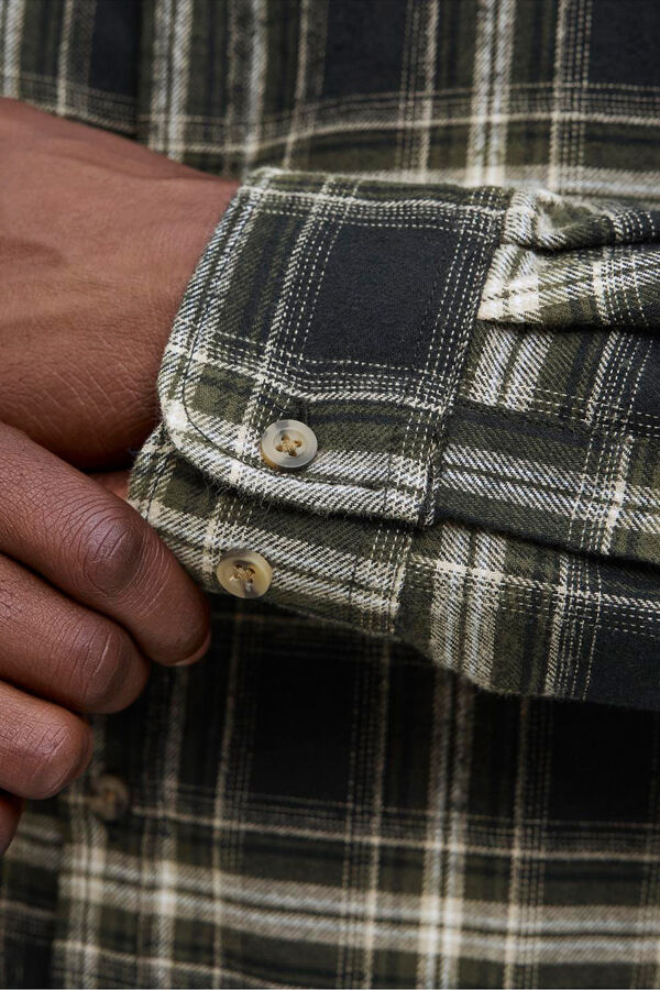 Jack & Jones PLUS Camisa regular fit cuadros PLUS negro
