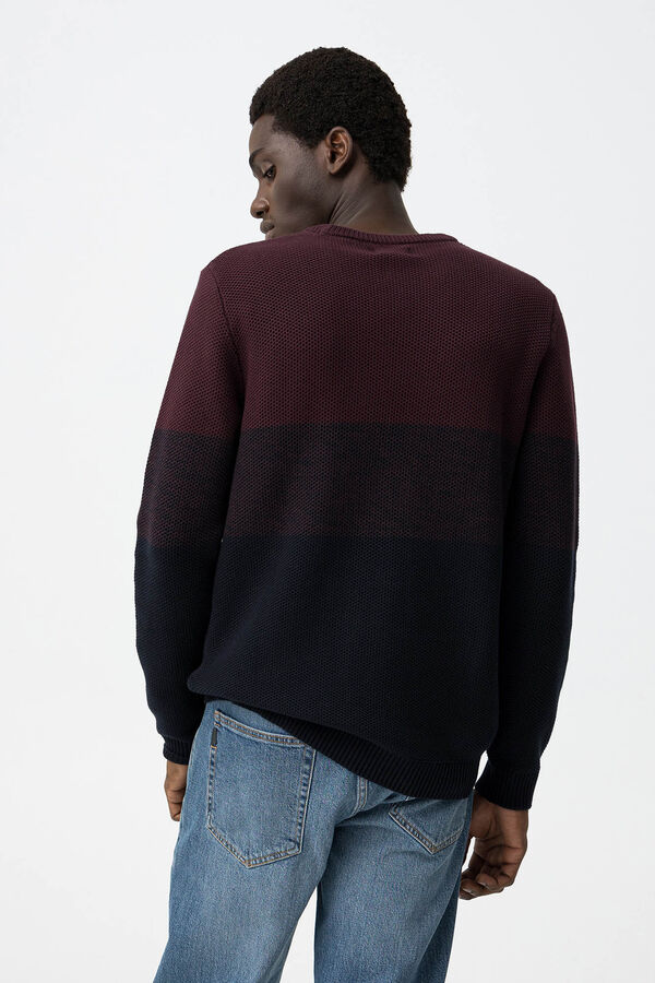 Tiffosi Jersey de Punto Tricolor marr&oacute;n