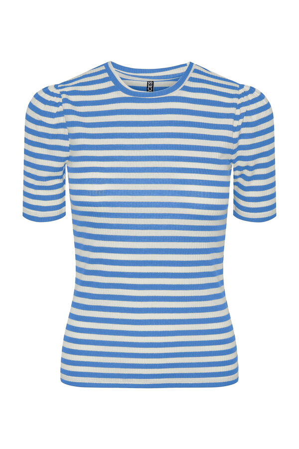 Springfield Camiseta básica de algodón azul medio