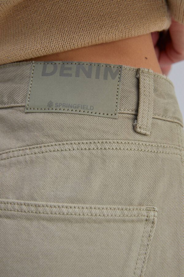 Springfield Bot&iacute;n de piel kaki