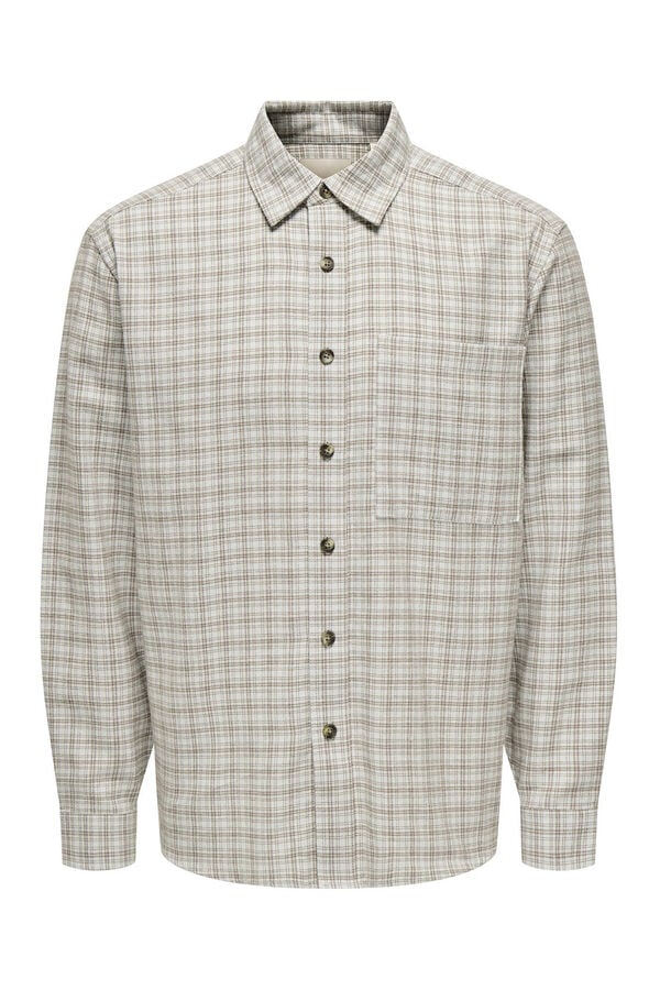 Only & Sons Camisa manga larga azul