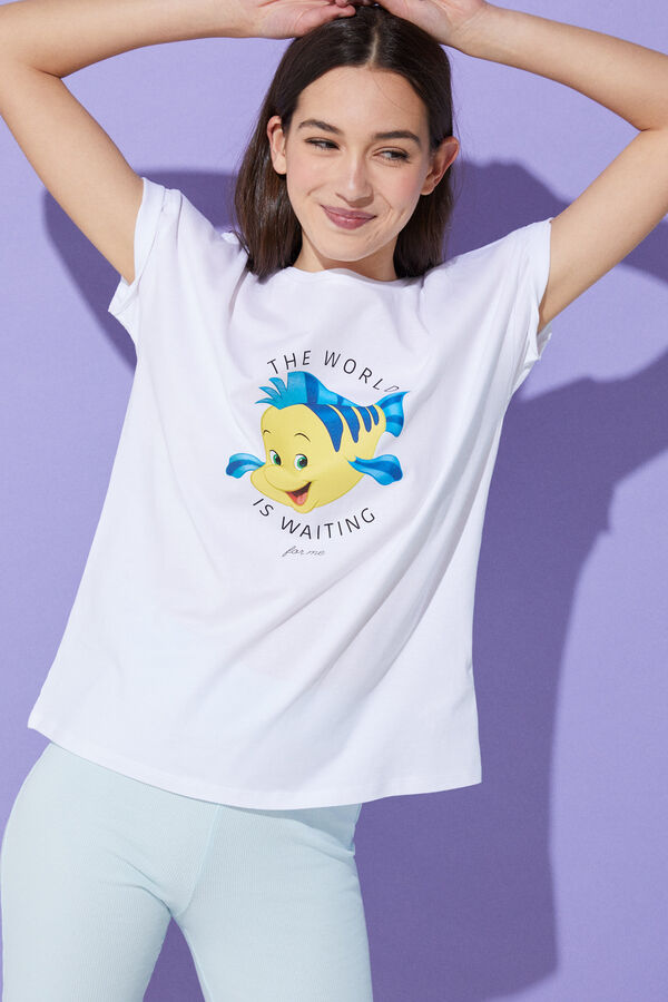Springfield T-shirt Peixe Flounder cinza
