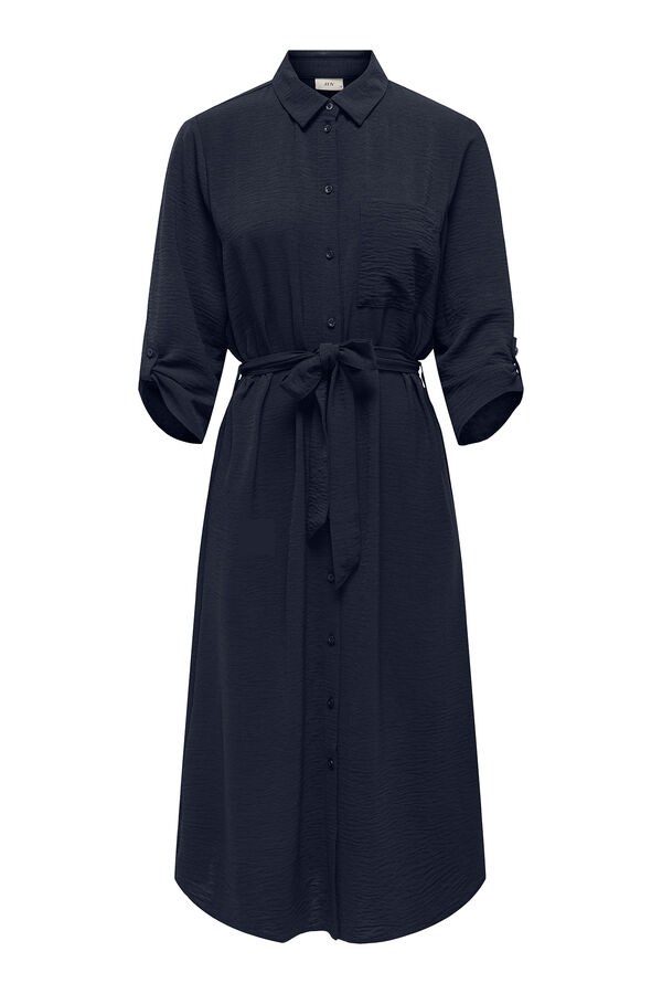 JDY Vestido de manga 3/4 azul