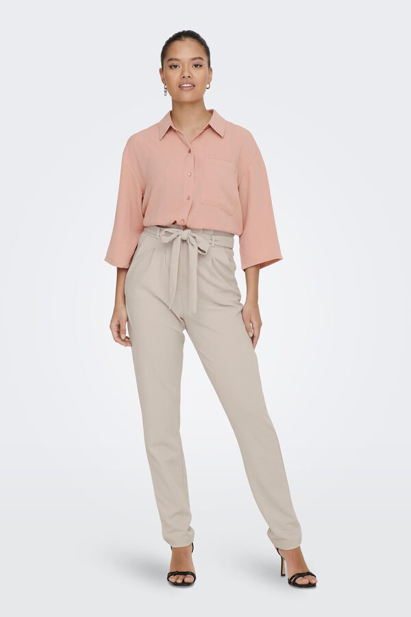 JDY Camisa manga 3/4 botones rosa