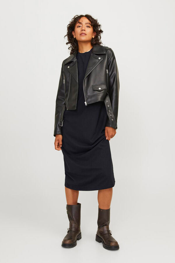 Jack & Jones Vestido camiseta largo negro