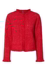 Pieces C&aacute;rdigan volantes manga y cuello rojo