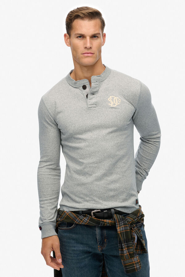 Superdry T-shirt justa cinzento