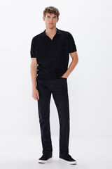 Springfield Pantal&oacute;n color slim fit negro