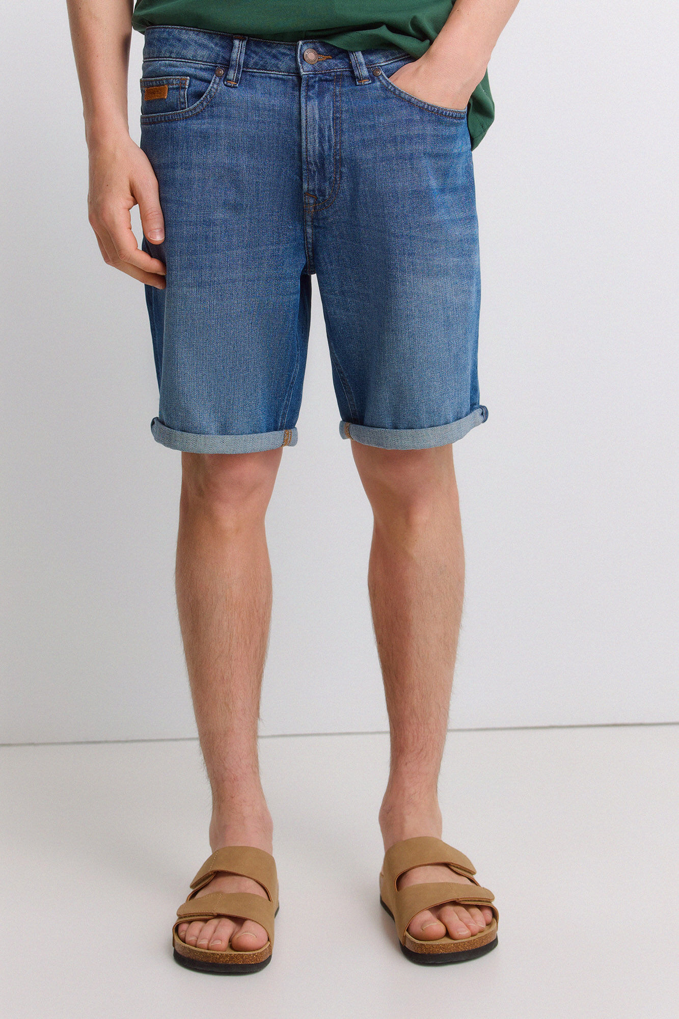 Springfield Bermuda vaquera ultra ligera slim fit