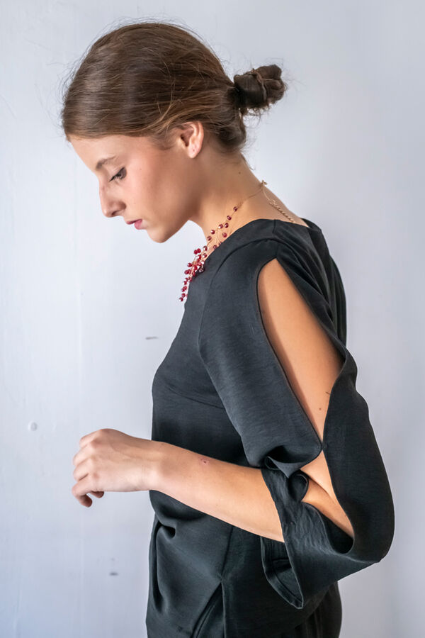 Cul Sac Camisa mangas anchas negro