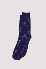Springfield Meia do Monstro dos Biscoitos da Vila S&eacute;samo azul