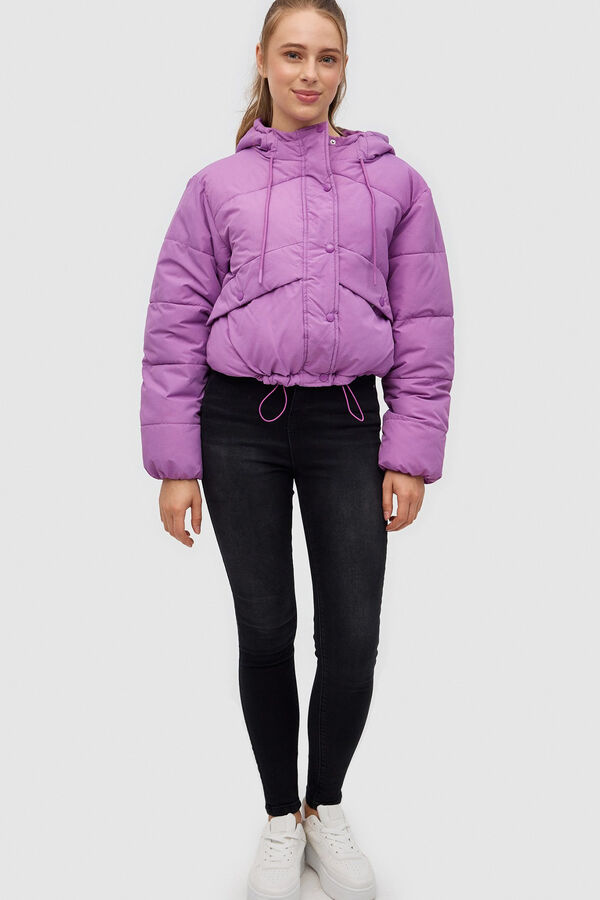 Inside Cazadora Acolchada Capucha morado/lila
