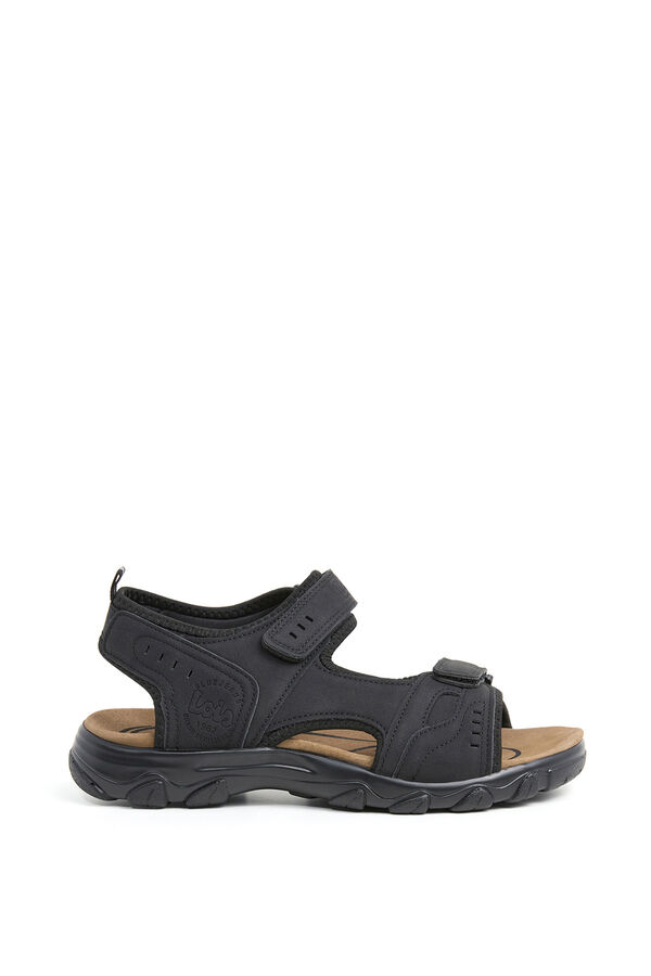 Lois Sand&aacute;lia casual dois fechos preto