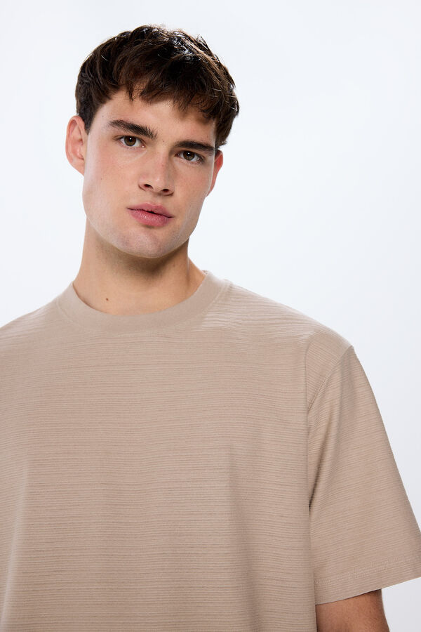 Springfield Camiseta rayas nude