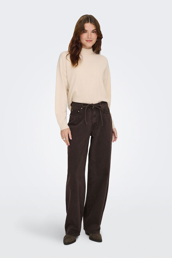 JDY Camisola de gola branco