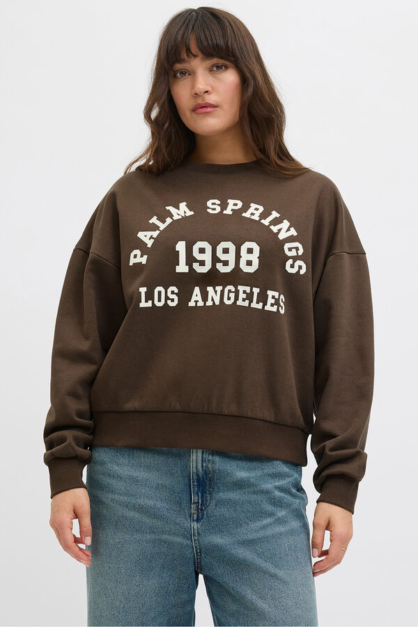 Jack & Jones Sweatshirt de regular fit castanho