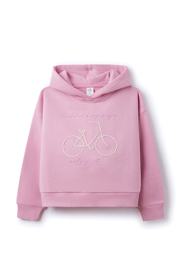 Springfield Kids Sweatshirt capuz bicicleta menina rosa