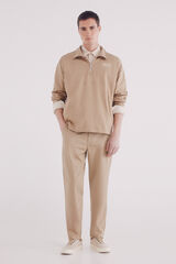 Springfield cal&ccedil;as chino slim fit confort&aacute;veis bege