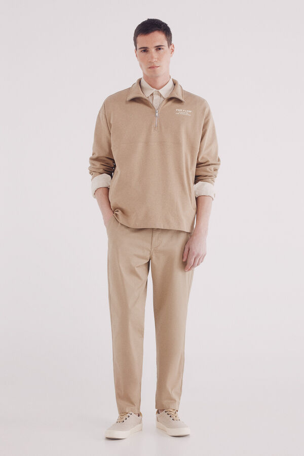 Springfield cal&ccedil;as chino slim fit confort&aacute;veis bege