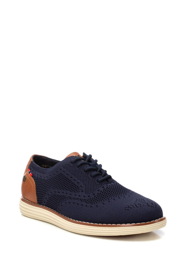 XTI sapato masculino t&ecirc;xtil  azul