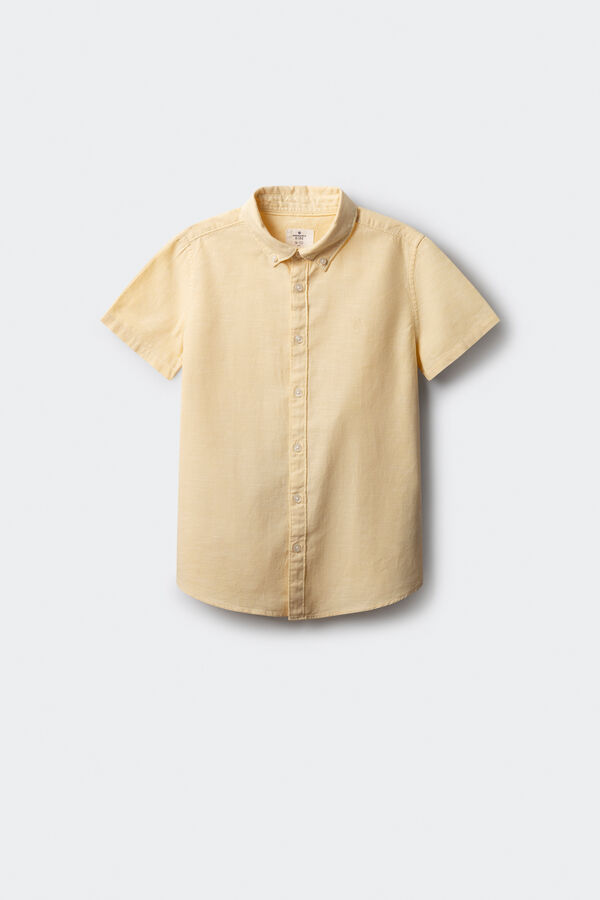 Springfield Kids Camisa textura ni&ntilde;o amarillo