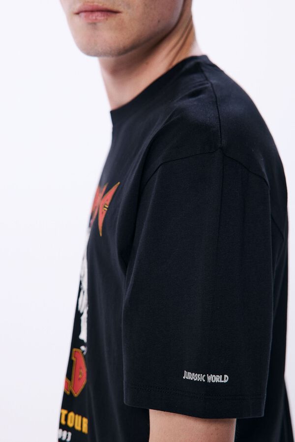 Springfield T-shirt "Jurassic World Rock Style preto
