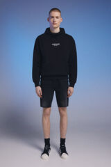 Springfield Sudadera capucha logo Pedri x Springfield negro