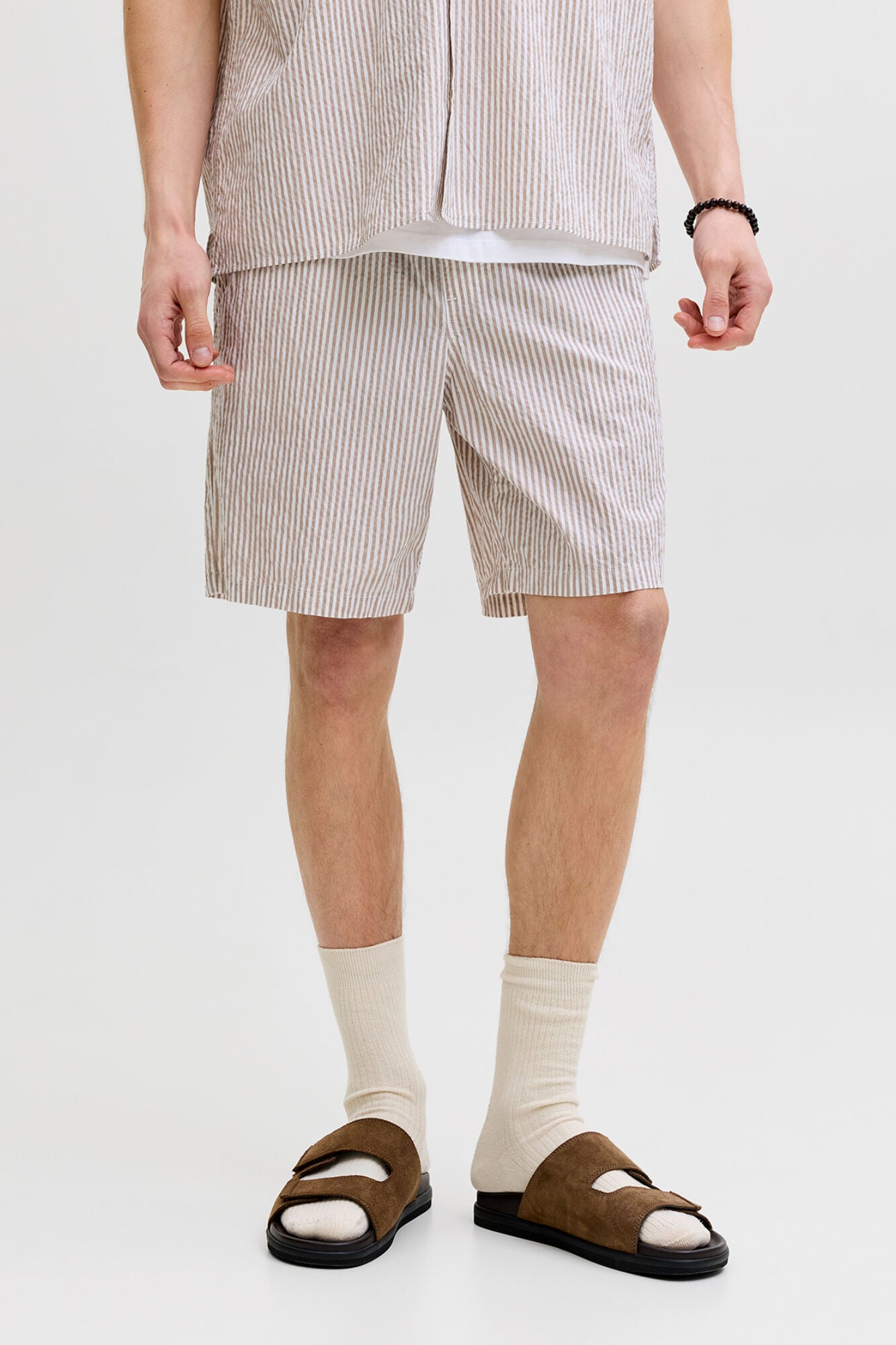 Jack & Jones Bermuda em seersucker de riscas