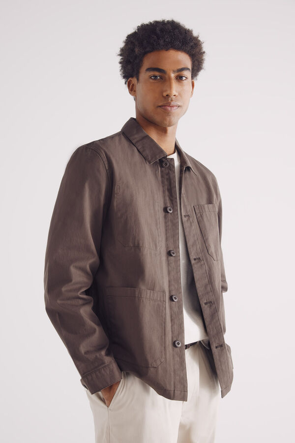 Springfield Camiseta texturizada cru